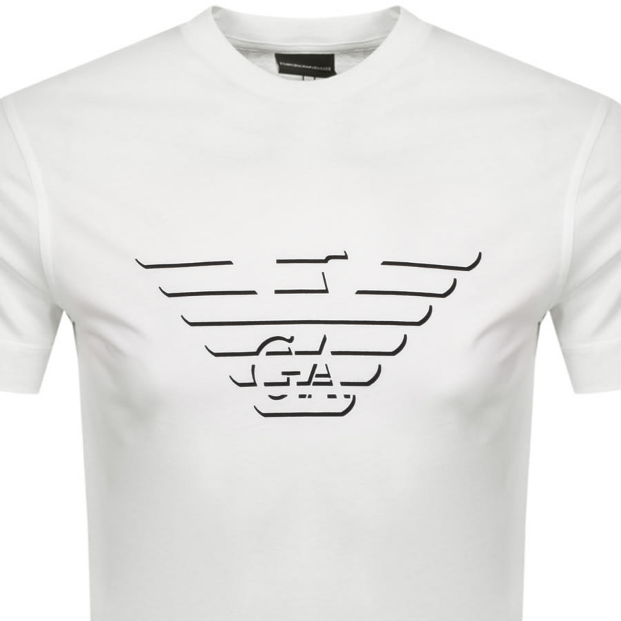 Alternative Image for ProductEmporio Armani Crew Neck Logo T Shirt White2